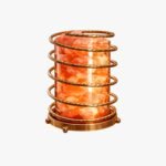 Pink Salt Spiral Glass Lamp