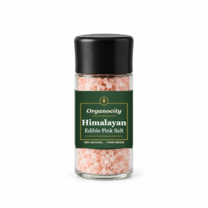 Organocity Himalayan Edible Pink Salt grinder jar